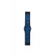 Newface Watch 22mm Spor Delikli Kordon - Siyah-Mavi