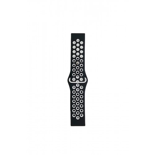 Newface Watch 22mm Spor Delikli Kordon - Siyah-Beyaz Newface Watch 22mm Spor Delikli Kordon - Siyah-Beyaz