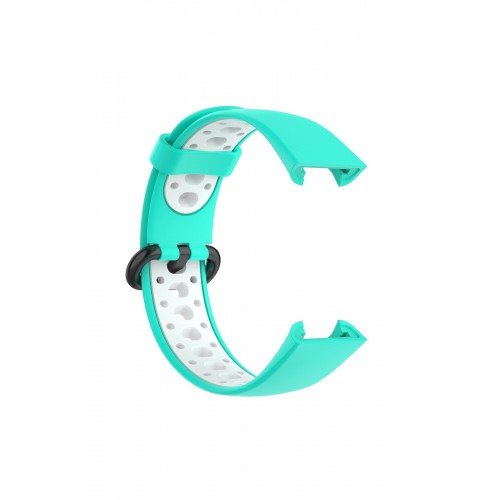 Newface Xiaomi Redmi Watch 2 Spor Delikli Kordon - Turkuaz-Beyaz Newface Xiaomi Redmi Watch 2 Spor Delikli Kordon - Turkuaz-Beyaz