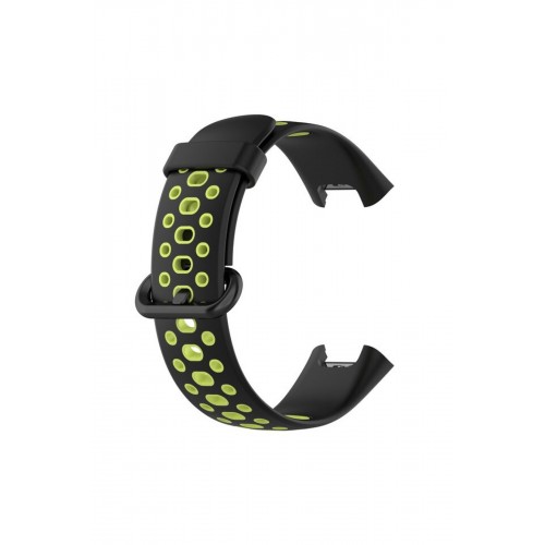 Newface Xiaomi Redmi Watch 2 Spor Delikli Kordon - Siyah-Yeşil Newface Xiaomi Redmi Watch 2 Spor Delikli Kordon - Siyah-Yeşil