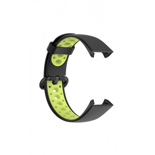 Newface Xiaomi Redmi Watch 2 Spor Delikli Kordon - Siyah-Yeşil Newface Xiaomi Redmi Watch 2 Spor Delikli Kordon - Siyah-Yeşil