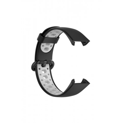 Newface Xiaomi Redmi Watch 2 Spor Delikli Kordon - Siyah-Gri Newface Xiaomi Redmi Watch 2 Spor Delikli Kordon - Siyah-Gri