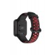 Newface Xiaomi Redmi Watch 2 Spor Delikli Kordon - Siyah-Kırmızı Newface Xiaomi Redmi Watch 2 Spor Delikli Kordon - Siyah-Kırmızı