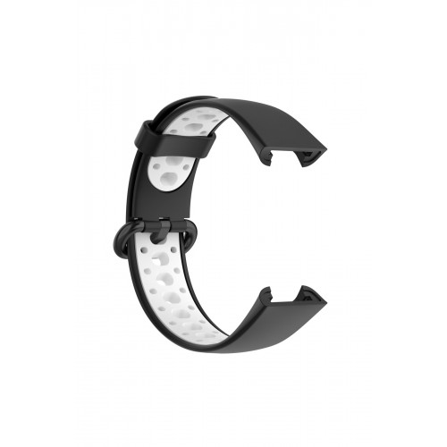 Newface Xiaomi Redmi Watch 2 Spor Delikli Kordon - Siyah-Beyaz Newface Xiaomi Redmi Watch 2 Spor Delikli Kordon - Siyah-Beyaz