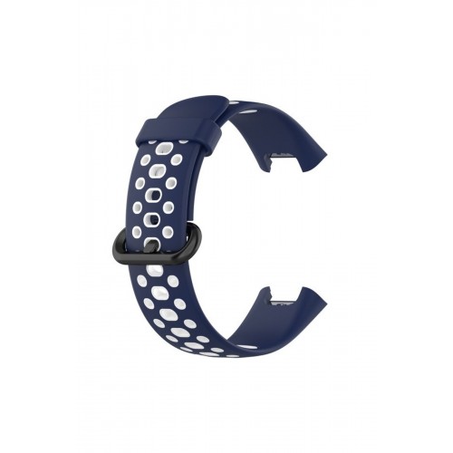 Newface Xiaomi Redmi Watch 2 Spor Delikli Kordon - Lacivert-Beyaz Newface Xiaomi Redmi Watch 2 Spor Delikli Kordon - Lacivert-Beyaz
