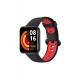 Newface Xiaomi Redmi Watch 2 Lite Spor Delikli Kordon - Siyah-Kırmızı Newface Xiaomi Redmi Watch 2 Lite Spor Delikli Kordon - Siyah-Kırmızı