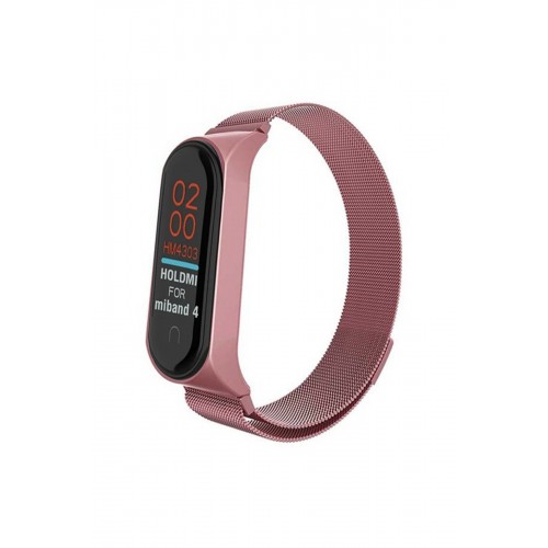Newface Xiaomi Mi Band 6 Metal Mıknatıslı Kordon - Rose Newface Xiaomi Mi Band 6 Metal Mıknatıslı Kordon - Rose