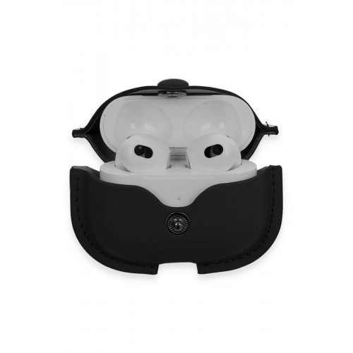 Newface Airpods 3 (3.nesil) Çanta Deri Kılıf - Siyah Newface Airpods 3 (3.nesil) Çanta Deri Kılıf - Siyah