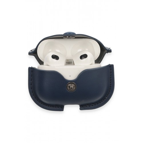 Newface Airpods 3 (3.nesil) Çanta Deri Kılıf - Lacivert Newface Airpods 3 (3.nesil) Çanta Deri Kılıf - Lacivert