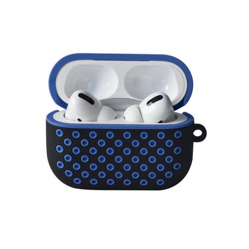 Newface Airpods Pro (1.nesil) Spor Delikli Kılıf - Siyah-Mavi