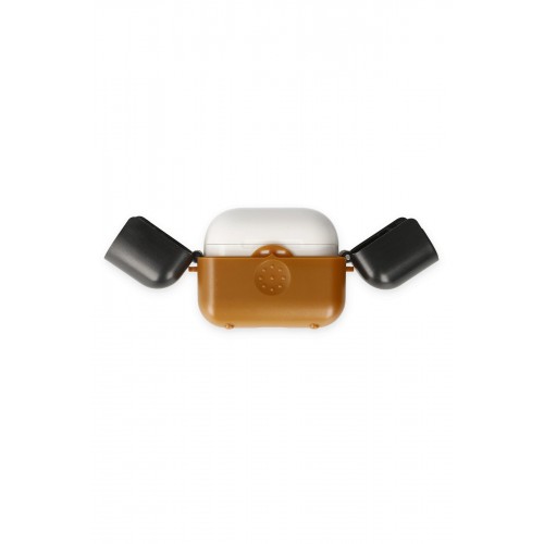 Newface Airpods 3 (3.nesil) Basmalı Kılıf - Kahverengi-Siyah Newface Airpods 3 (3.nesil) Basmalı Kılıf - Kahverengi-Siyah