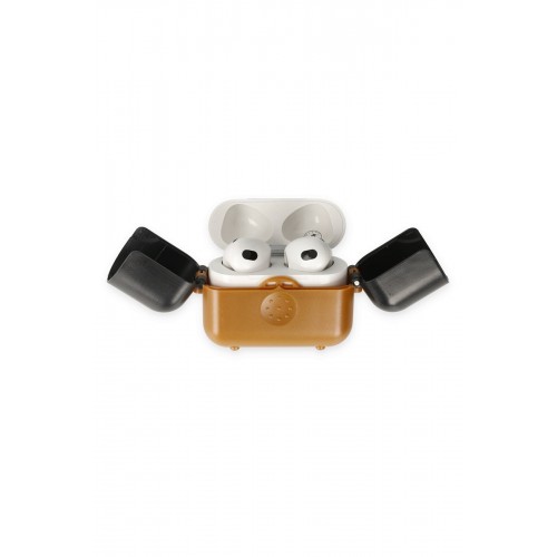 Newface Airpods 3 (3.nesil) Basmalı Kılıf - Kahverengi-Siyah Newface Airpods 3 (3.nesil) Basmalı Kılıf - Kahverengi-Siyah