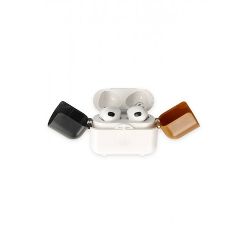 Newface Airpods 3 (3.nesil) Basmalı Kılıf - Beyaz-Siyah-Kahverengi Newface Airpods 3 (3.nesil) Basmalı Kılıf - Beyaz-Siyah-Kahverengi