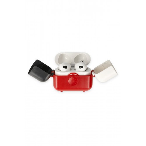Newface Airpods 3 (3.nesil) Basmalı Kılıf - Kırmızı-Siyah-Beyaz Newface Airpods 3 (3.nesil) Basmalı Kılıf - Kırmızı-Siyah-Beyaz