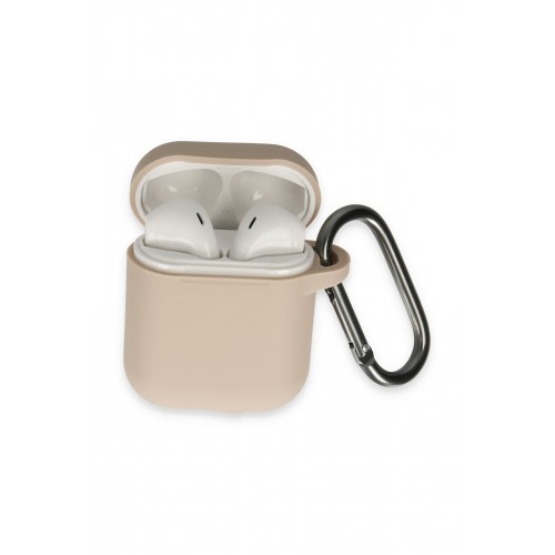Newface Airpods 2 (2.nesil) Hang Kılıf - Pudra Newface Airpods 2 (2.nesil) Hang Kılıf - Pudra