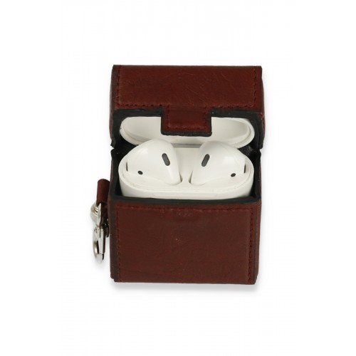 Newface Airpods 2 (2.nesil) Deri Kılıf - Bordo Newface Airpods 2 (2.nesil) Deri Kılıf - Bordo