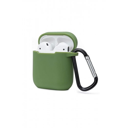 Newface Airpods 2 (2.nesil) Sert Silikon Kılıf - Yeşil Newface Airpods 2 (2.nesil) Sert Silikon Kılıf - Yeşil
