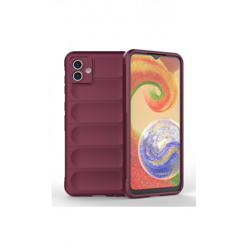 Newface Samsung Galaxy A04E Kılıf Optimum Silikon - Bordo Newface Samsung Galaxy A04E Kılıf Optimum Silikon - Bordo