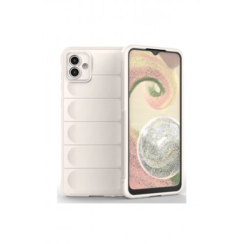 Newface Samsung Galaxy A04E Kılıf Optimum Silikon - Krem Newface Samsung Galaxy A04E Kılıf Optimum Silikon - Krem