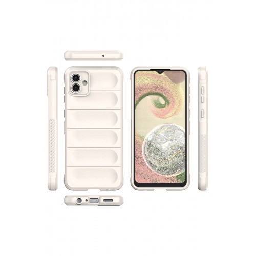 Newface Samsung Galaxy A04E Kılıf Optimum Silikon - Krem Newface Samsung Galaxy A04E Kılıf Optimum Silikon - Krem