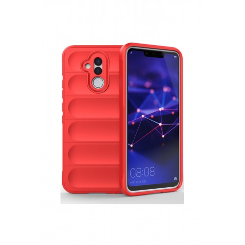 Newface Huawei Mate 20 Lite Kılıf Optimum Silikon - Kırmızı
