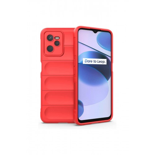 Newface Realme C35 Kılıf Optimum Silikon - Kırmızı Newface Realme C35 Kılıf Optimum Silikon - Kırmızı