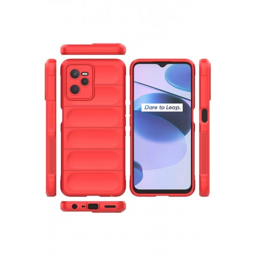 Newface Realme C35 Kılıf Optimum Silikon - Kırmızı Newface Realme C35 Kılıf Optimum Silikon - Kırmızı