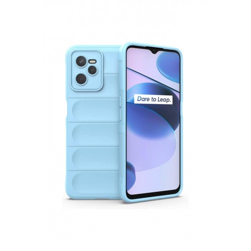 Newface Realme C35 Kılıf Optimum Silikon - Sky Blue Newface Realme C35 Kılıf Optimum Silikon - Sky Blue