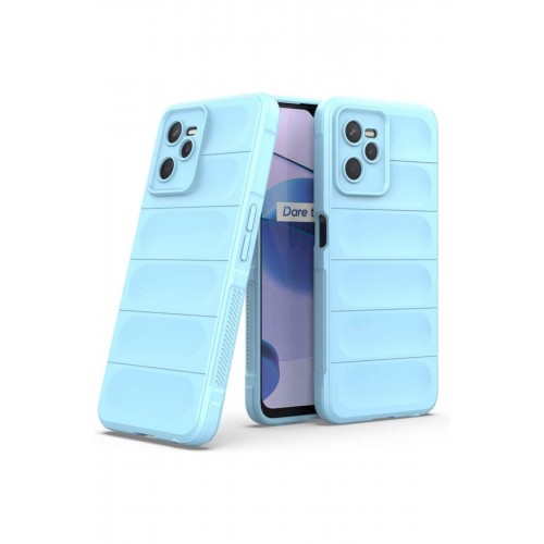 Newface Realme C35 Kılıf Optimum Silikon - Sky Blue Newface Realme C35 Kılıf Optimum Silikon - Sky Blue