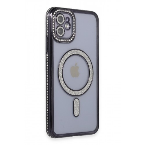 Newface iPhone 11 Kılıf Joke Simli Magneticsafe Kılıf - Siyah Newface iPhone 11 Kılıf Joke Simli Magneticsafe Kılıf - Siyah