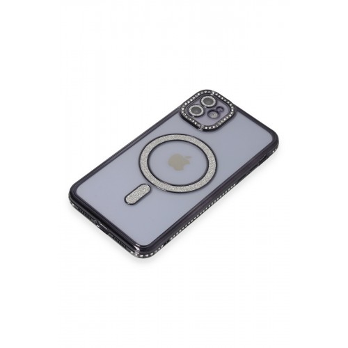 Newface iPhone 11 Kılıf Joke Simli Magneticsafe Kılıf - Siyah Newface iPhone 11 Kılıf Joke Simli Magneticsafe Kılıf - Siyah