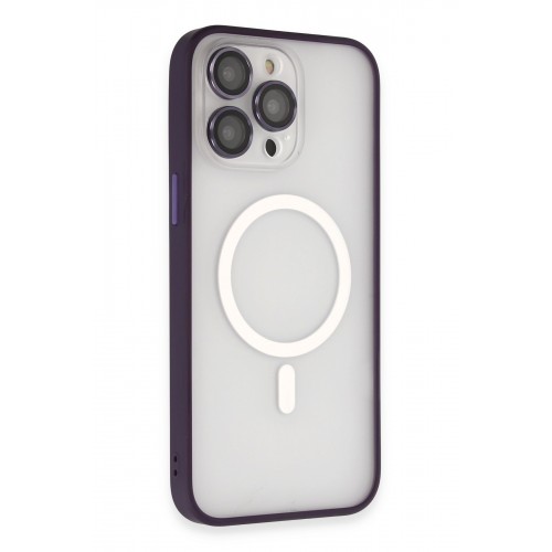 Newface iPhone 14 Pro Max Kılıf Martin Lens Magneticsafe Kapak - Derin Mor Newface iPhone 14 Pro Max Kılıf Martin Lens Magneticsafe Kapak - Derin Mor
