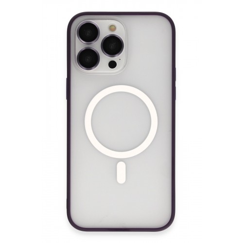 Newface iPhone 14 Pro Max Kılıf Martin Lens Magneticsafe Kapak - Derin Mor Newface iPhone 14 Pro Max Kılıf Martin Lens Magneticsafe Kapak - Derin Mor