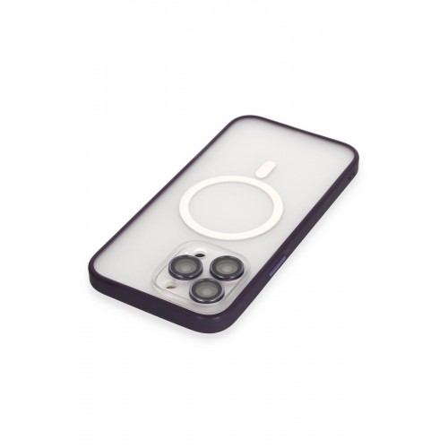 Newface iPhone 14 Pro Max Kılıf Martin Lens Magneticsafe Kapak - Derin Mor Newface iPhone 14 Pro Max Kılıf Martin Lens Magneticsafe Kapak - Derin Mor