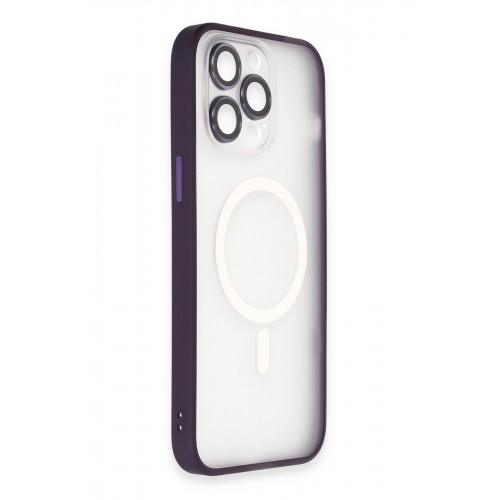 Newface iPhone 14 Pro Max Kılıf Martin Lens Magneticsafe Kapak - Derin Mor Newface iPhone 14 Pro Max Kılıf Martin Lens Magneticsafe Kapak - Derin Mor