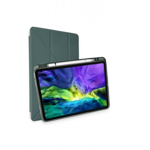 Newface iPad Air 3 10.5 Kılıf Kalemlikli Hugo Tablet Kılıfı - Koyu Yeşil Newface iPad Air 3 10.5 Kılıf Kalemlikli Hugo Tablet Kılıfı - Koyu Yeşil