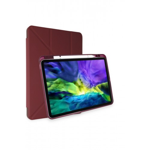 Newface iPad Pro 11 (2021) Kılıf Kalemlikli Hugo Tablet Kılıfı - Mor