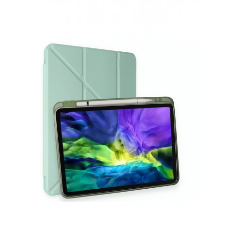 Newface iPad Pro 11 (2018) Kılıf Kalemlikli Mars Tablet Kılıfı - Açık Yeşil Newface iPad Pro 11 (2018) Kılıf Kalemlikli Mars Tablet Kılıfı - Açık Yeşil