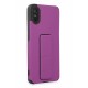 Newface Xiaomi Redmi 9A Kılıf Mega Standlı Silikon - Mor