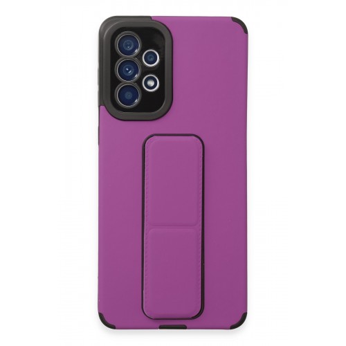 Newface Samsung Galaxy A73 5G Kılıf Mega Standlı Silikon - Mor Newface Samsung Galaxy A73 5G Kılıf Mega Standlı Silikon - Mor