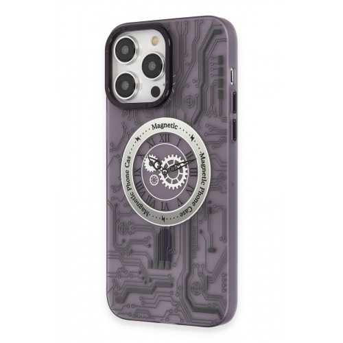 Newface iPhone 14 Pro Max Kılıf Apollo Magneticsafe Desenli Kapak - Apollo Mor - 5 Newface iPhone 14 Pro Max Kılıf Apollo Magneticsafe Desenli Kapak - Apollo Mor - 5
