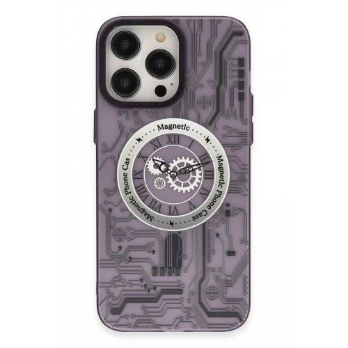 Newface iPhone 14 Pro Max Kılıf Apollo Magneticsafe Desenli Kapak - Apollo Mor - 5 Newface iPhone 14 Pro Max Kılıf Apollo Magneticsafe Desenli Kapak - Apollo Mor - 5
