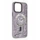 Newface iPhone 14 Pro Max Kılıf Apollo Magneticsafe Desenli Kapak - Apollo Mor - 5