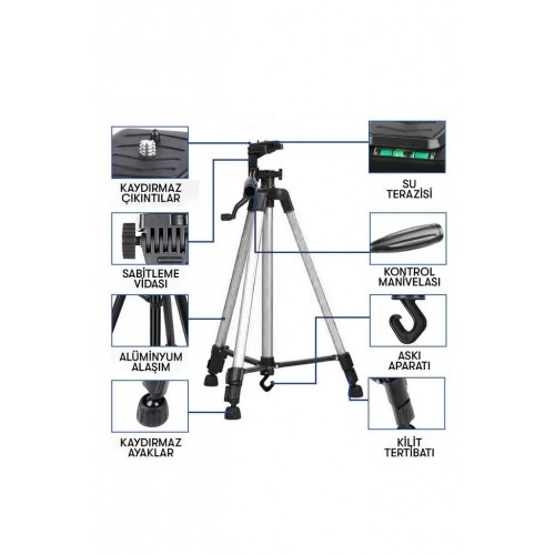 Newface 3366 Tripod - Gümüş Newface 3366 Tripod - Gümüş