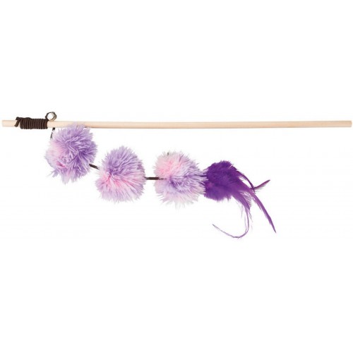 Trixie Kedi Oltası Peluş Pompom Top Valerianlı 40cm Trixie Kedi Oltası Peluş Pompom Top Valerianlı 40cm