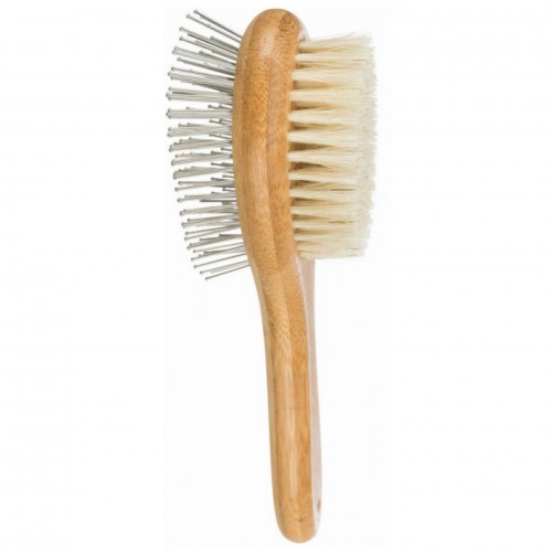 Trixie Çift Taraflı Tarama Fıçası Bambu Saplı 5x19cm