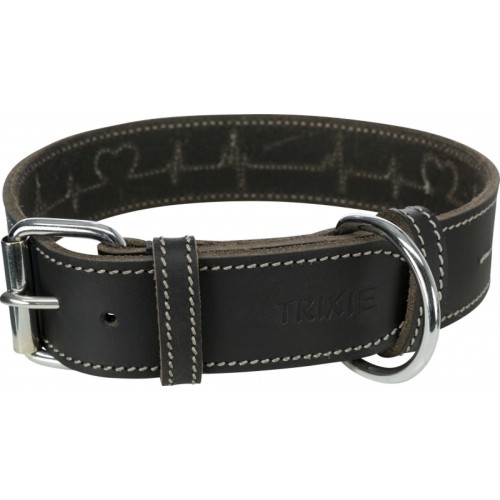 Trixie Köpek Boyun Tasması Kalın Deri 38-47cm 40mm M Siyah Trixie Köpek Boyun Tasması Kalın Deri 38-47cm 40mm M Siyah