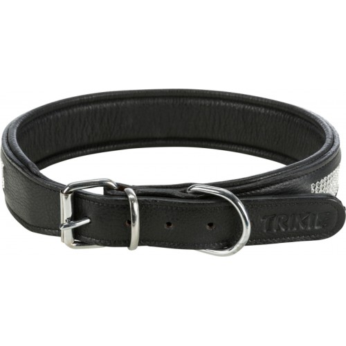 Trixie Köpek Boyun Tasması Deri Üzeri Taşlı 57-66cm 40mm L-XL Siyah Trixie Köpek Boyun Tasması Deri Üzeri Taşlı 57-66cm 40mm L-XL Siyah