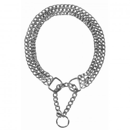 Trixie Köpek Şok Boyun Tasması, 3 Sıra Zincir, Gerginlik Giderme, L-XL : 60cm / 2,5mm