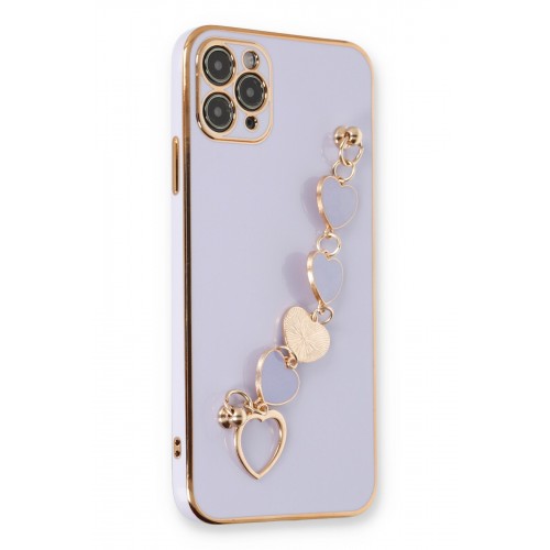 Newface iPhone 11 Pro Max Kılıf Esila Silikon - Lila